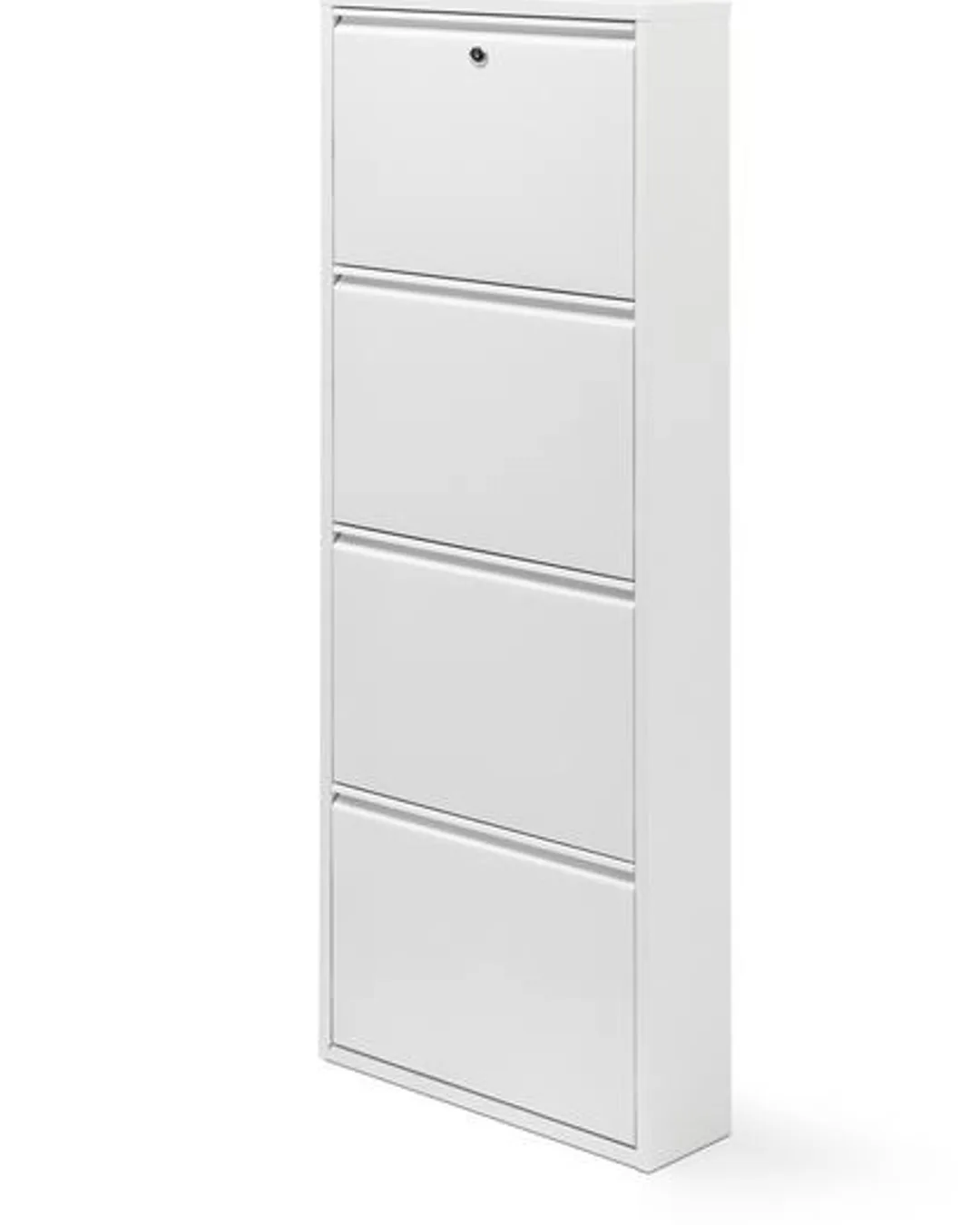Adl Ayakkabılık 4'lü Metal Beyaz - 1. görsel