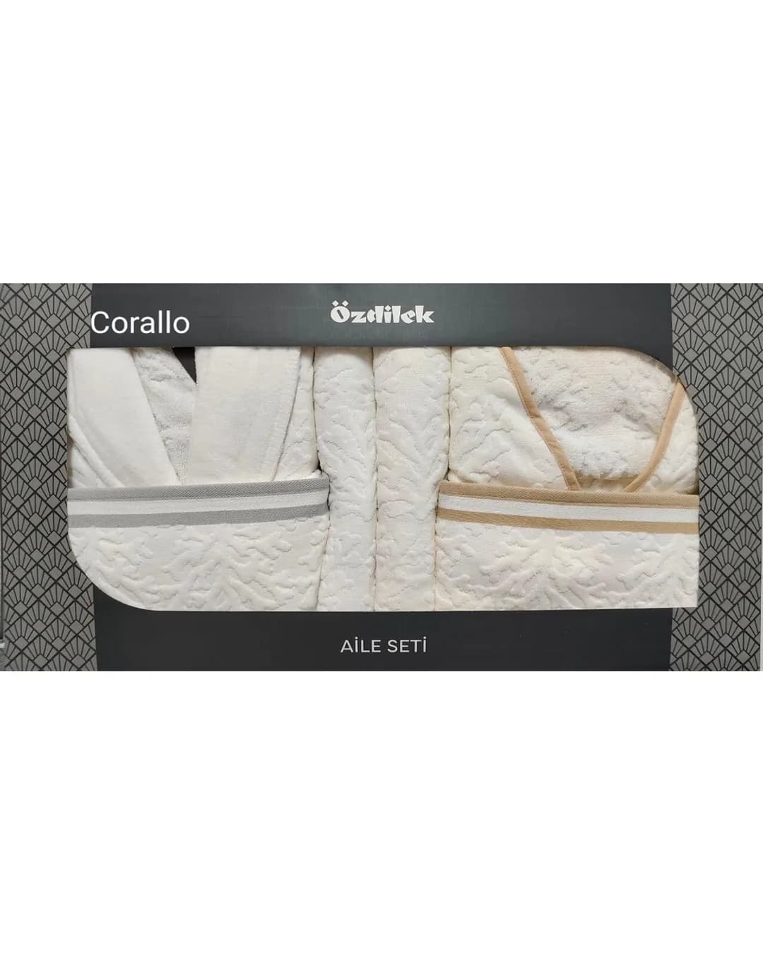 Özdilek Aile Set Corallo Beyaz Krem - 1. görsel