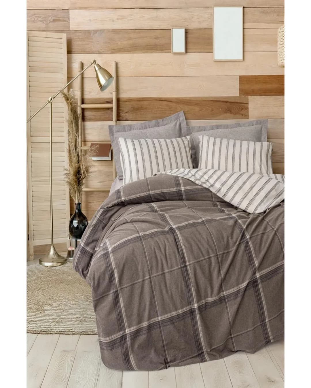 Cotton Box Nevresim Takımı Tek Kişilik Warm Rcy Flanel Caldo Kahve - 1. görsel