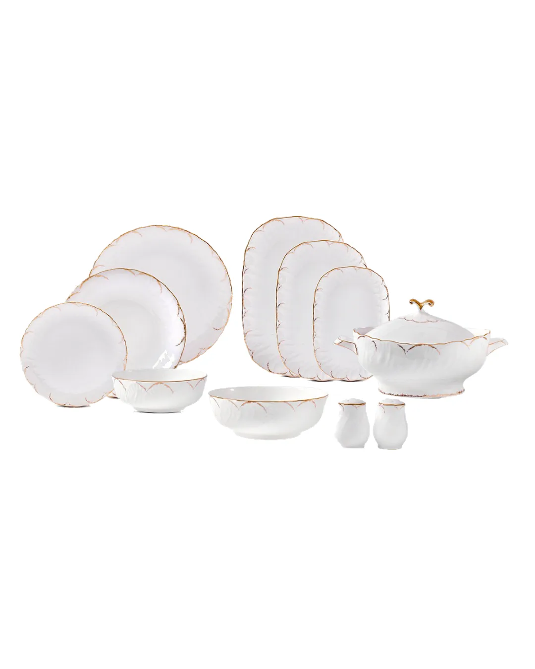 Evaliza Yemek Takımı 60 Parça Queen Gold 53960 - 1. görsel