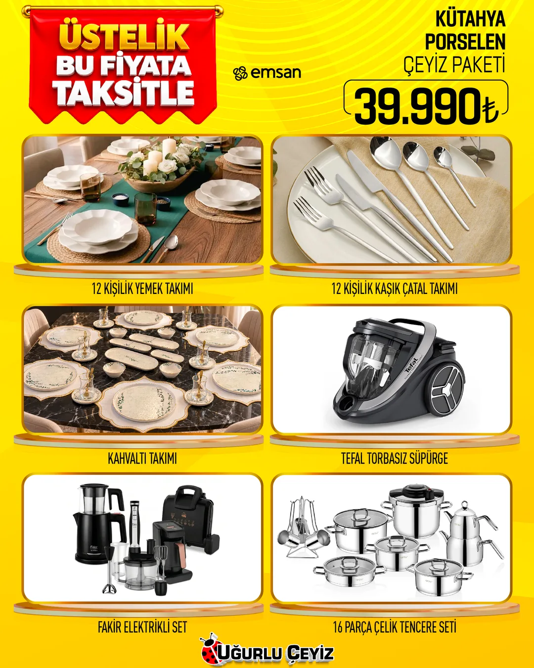 KÜTAHYA PORSELEN ELEKTRİKLİ ÇEYİZ PAKET - 1. görsel