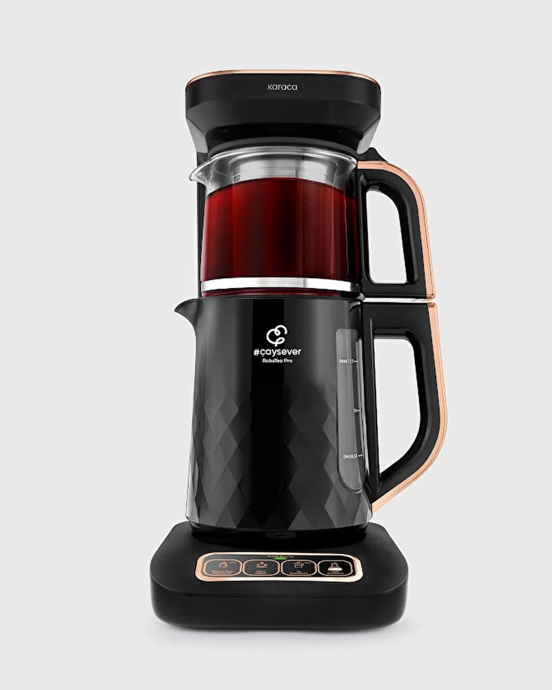 Karaca Çaysever Robotea Pro Quartz 4 in 1 Black Copper