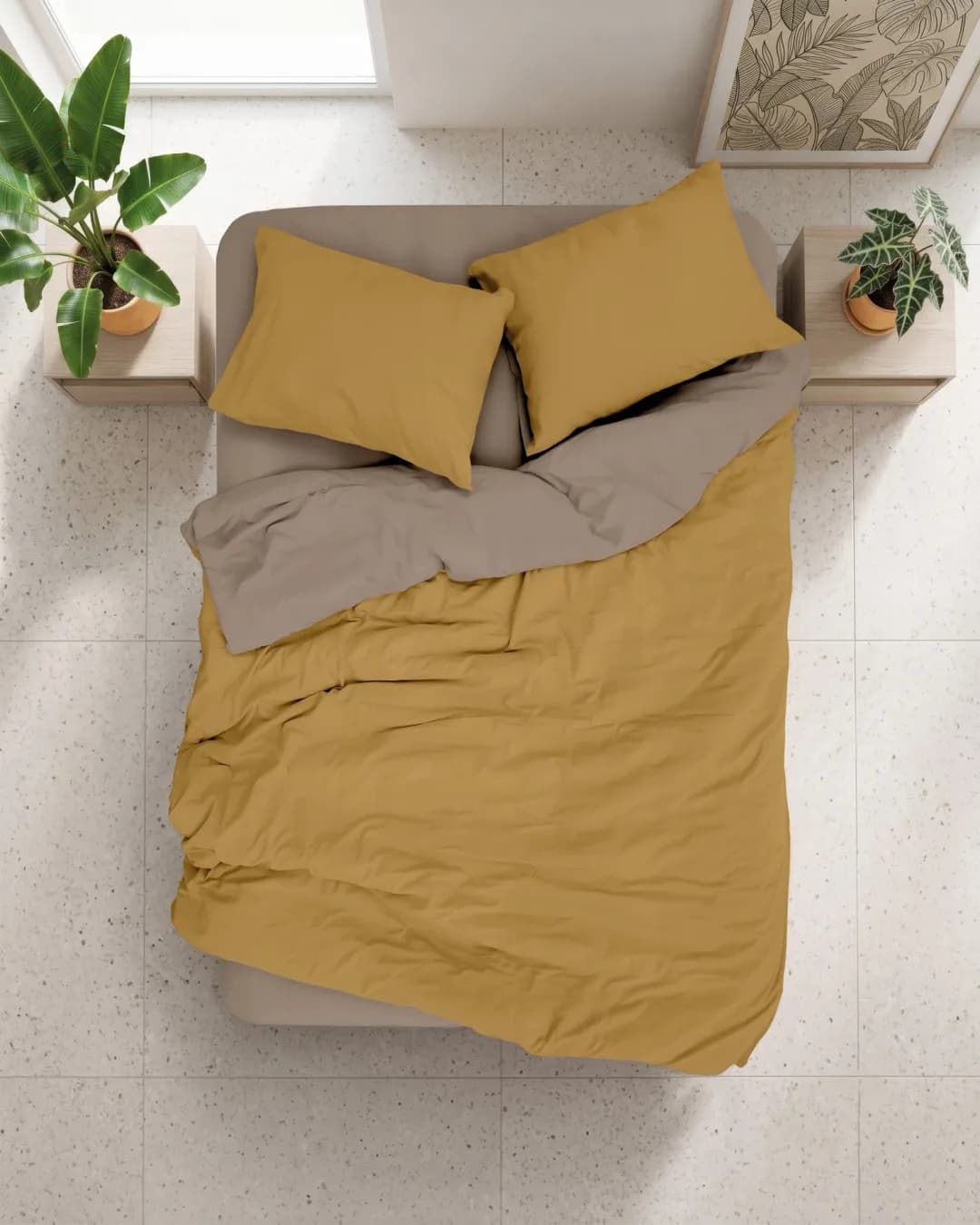 Cotton Box Nevresim Takimi Tek Kisilik Cb Plain Rnf Amber Vizon - 1. görsel