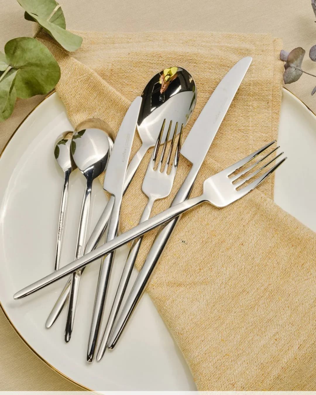 Karaca Kaşık Takımı 84 Parça Elegance Whisper Platin - 1. görsel