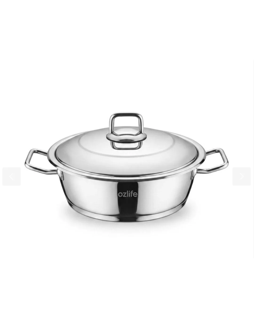 Özlife 36*24 Cm Tencere Çelik Kapak Sade Kros Tc 4077 - 1. görsel